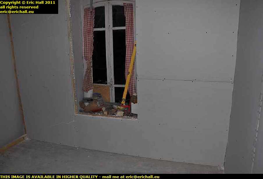 plasterboard insulation bedroom les guis virlet puy de dome france