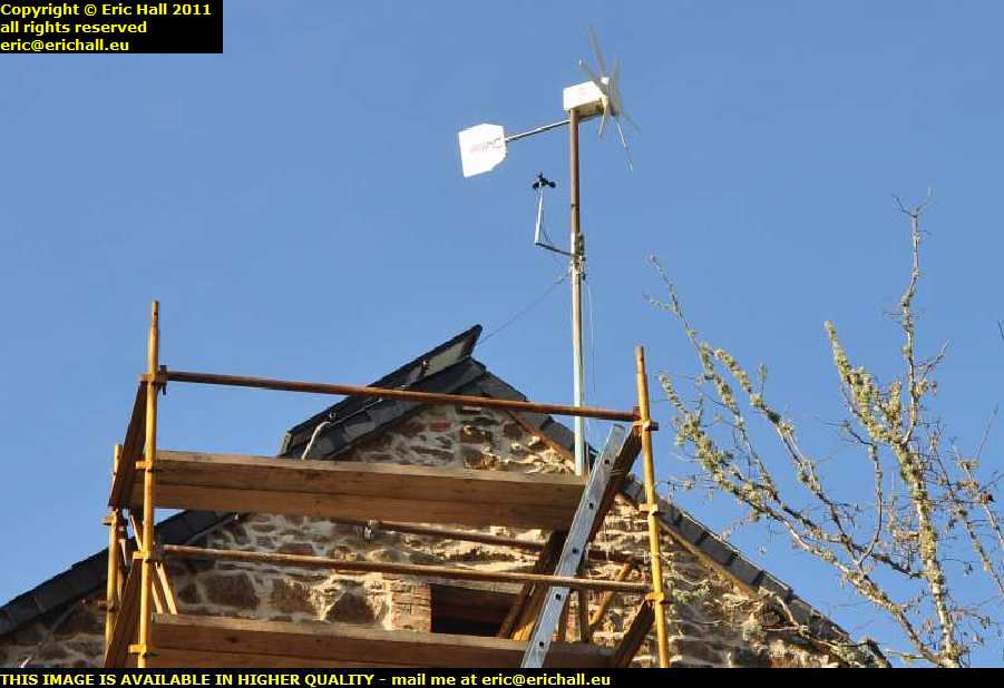 wind turbine les guis virlet puy de dome france
