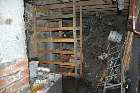 stairway upstairs lean-to house les guis virlet puy de dome france