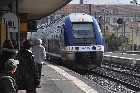 riom railway station french cross country train lyon france canada avril april 2012 copyright free photo royalty free photo