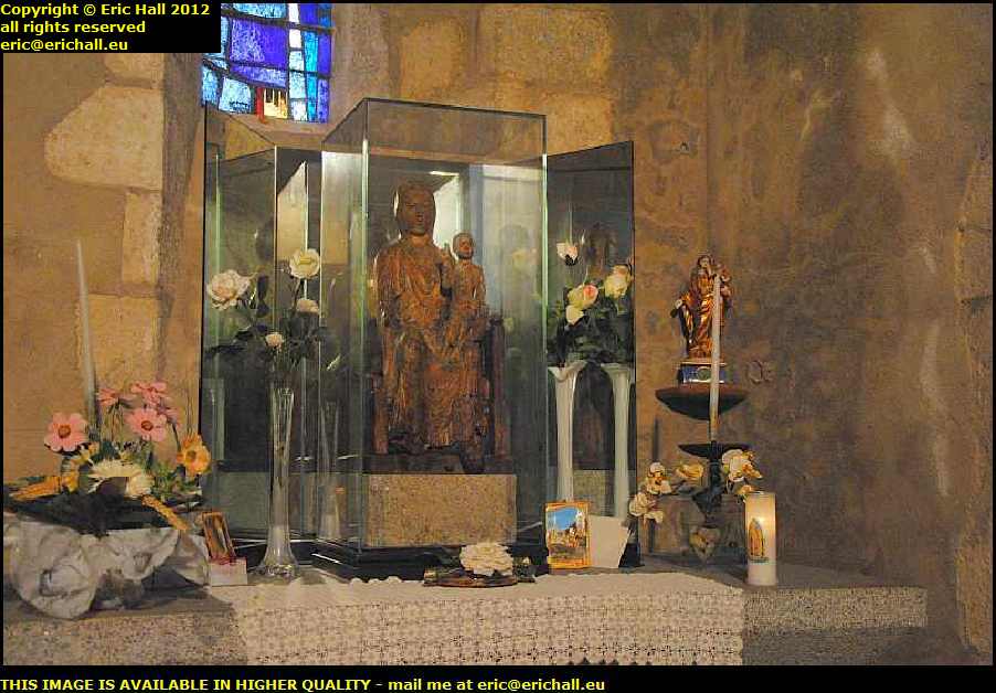 black statue virgin mary jesus vierge noire vergheas puy de dome france