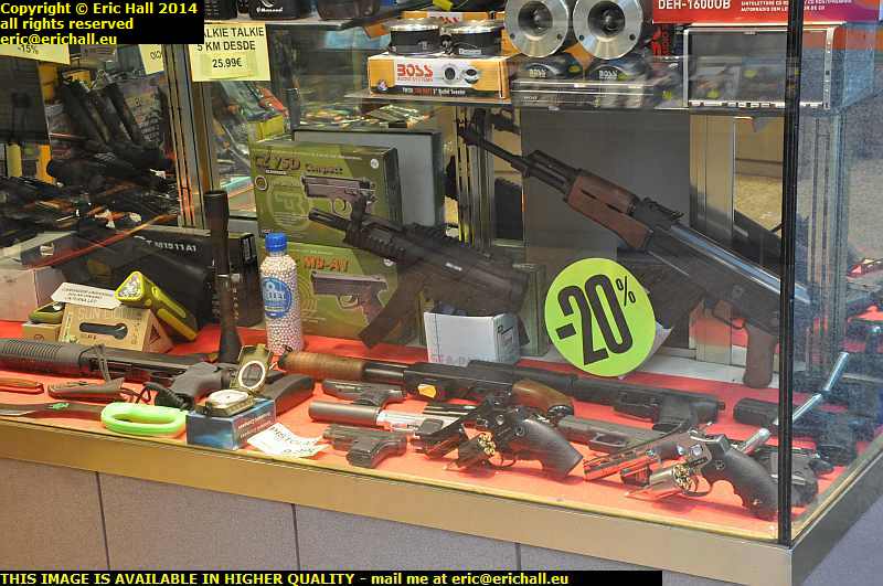 tax free shop selling guns andorra la vella