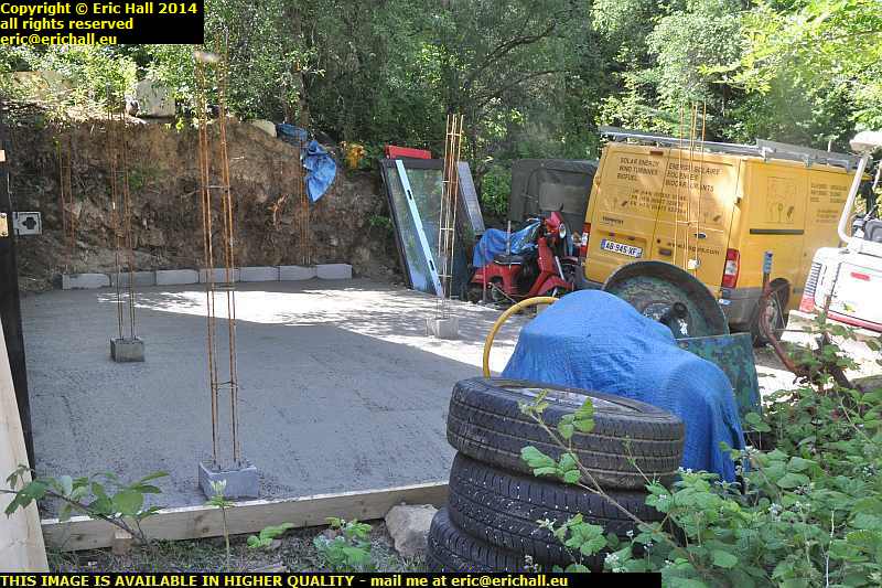 ready mixed concrete car park les guis virlet puy de dome france