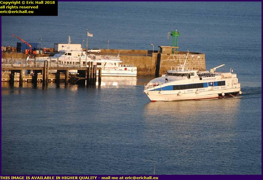 jersey ferry port de granville harbour manche normandy france