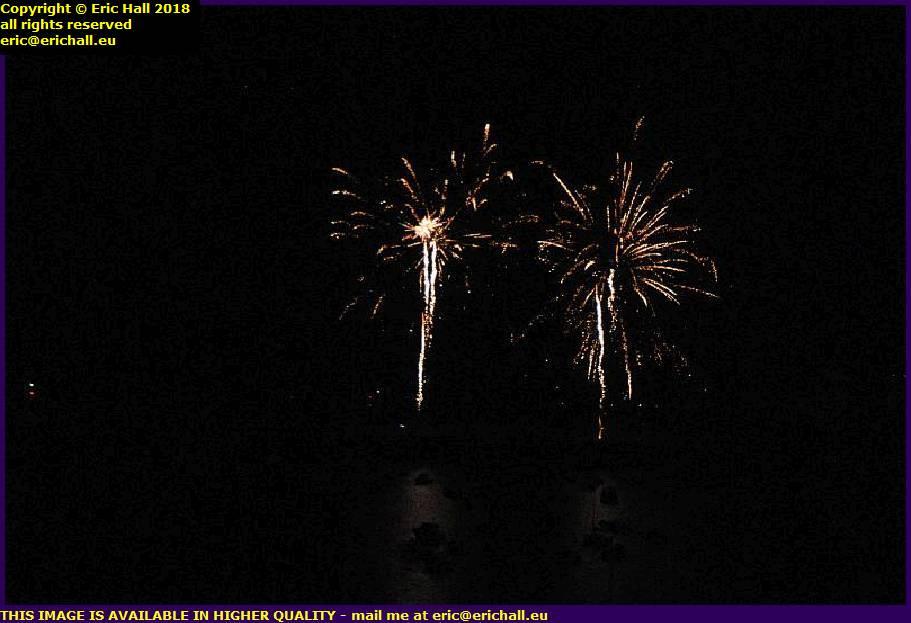 firework display port de granville harbour manche normandy france