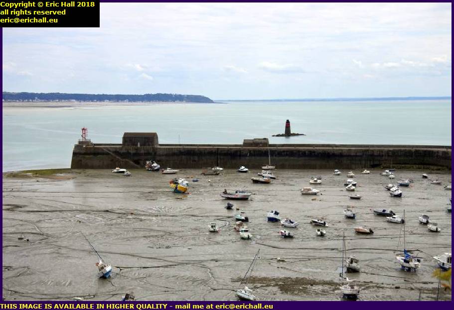 tide out port de granville harbour manche normandy france