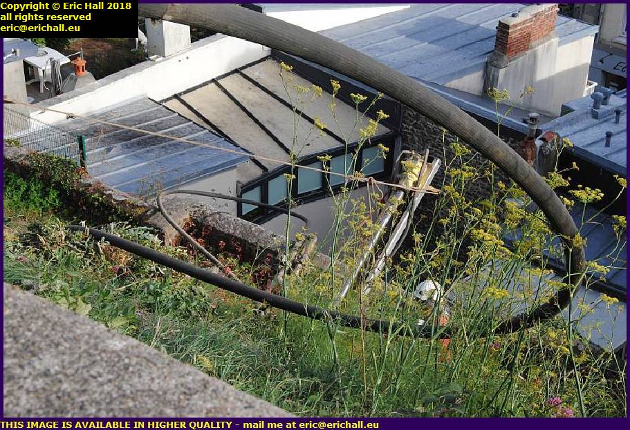 drilling into rock walls granville manche normandy france