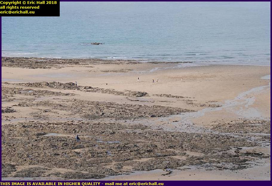 beach pointe du roc granville manche normandy france