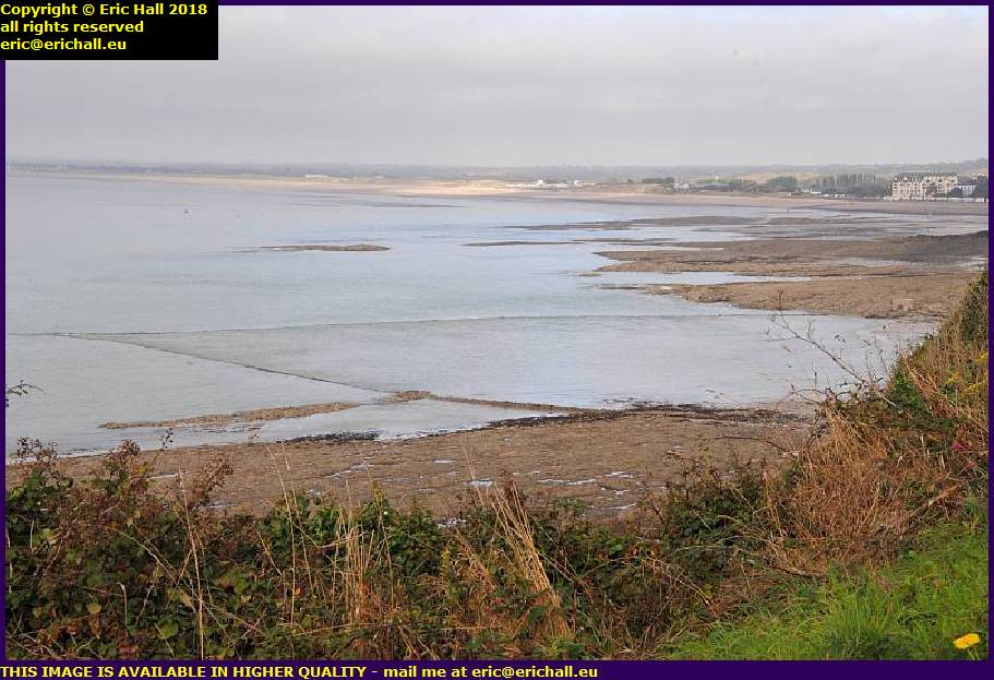 stone fishing pond granville manche normandy france