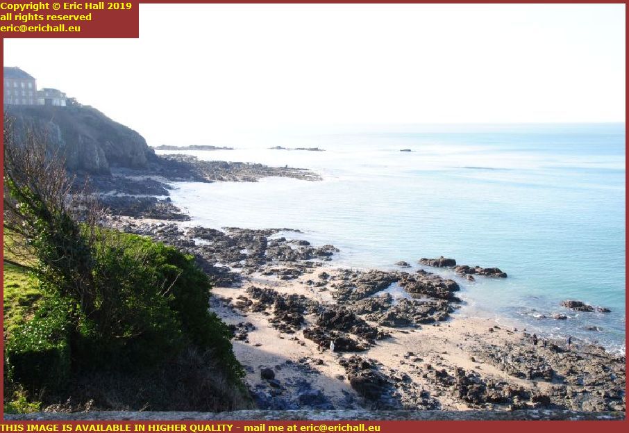 beach sea pointe du roc place d'armes granville manche normandy france