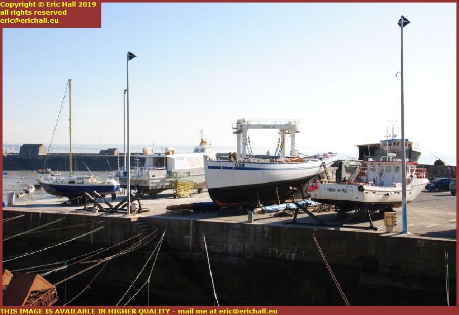 chantier navale port de granville harbour manche normandy france