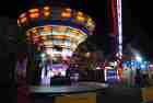 night fairground parking herel granville carnaval 2019 manche normandy france