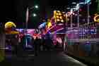 night fairground parking herel granville carnaval 2019 manche normandy france