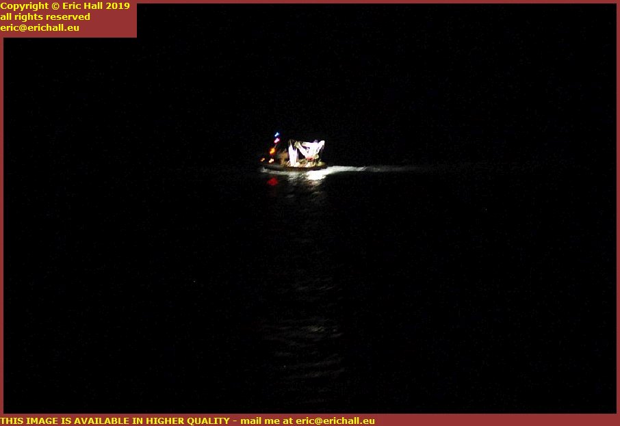 night trawler baie de mont st michel granville manche normandy france