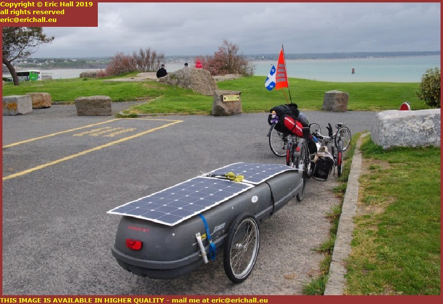 foot forward bicycles trailer solar panels granville manche normandy france