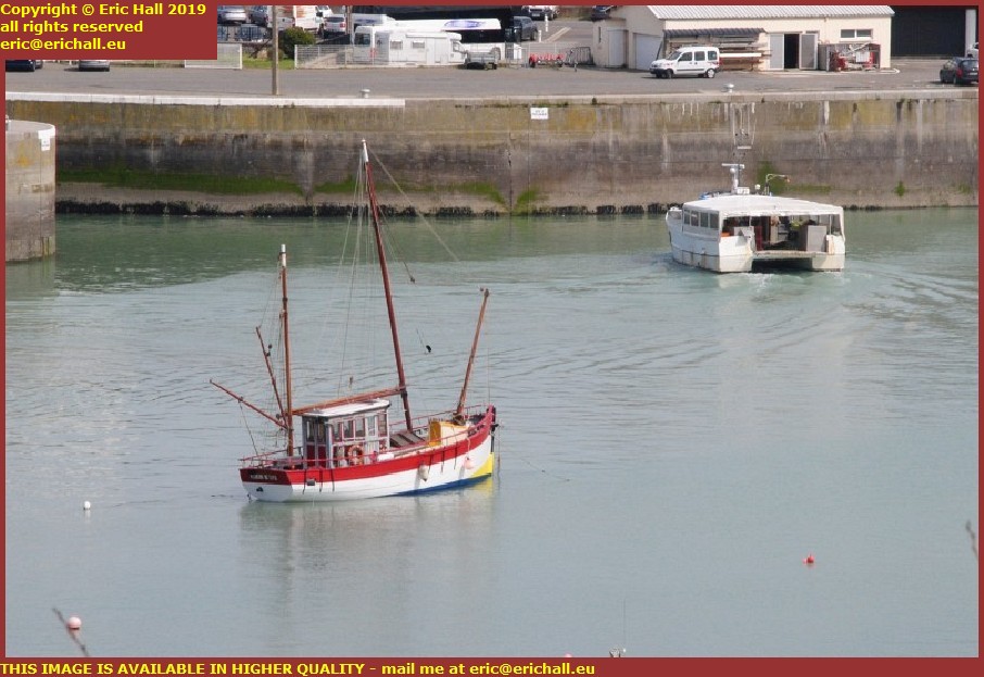 pecheur de lys fishing boat trawler port de granville harbour manche normandy france
