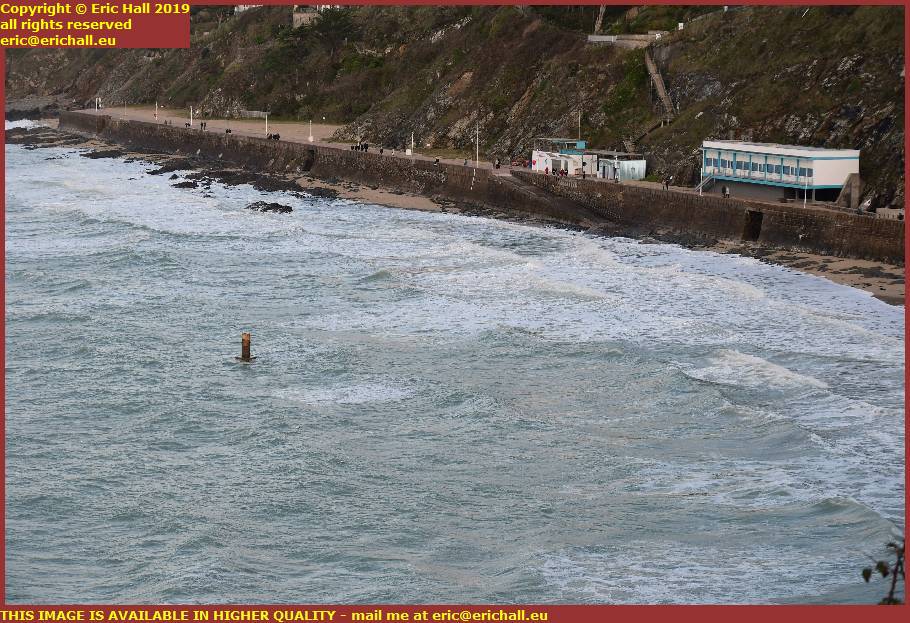 rough seas plat gousset granville manche normandy france