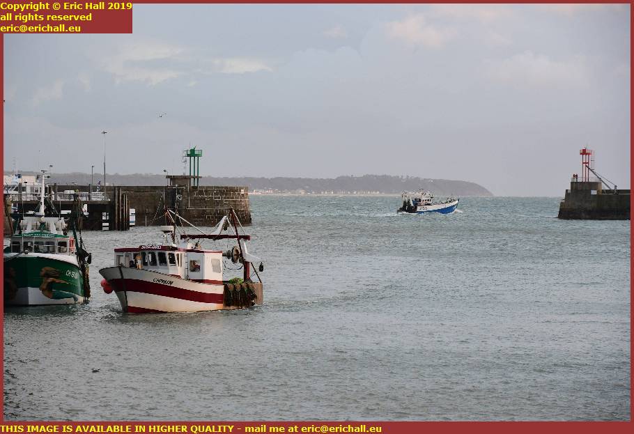 fishing boats baie de mont st michel port de granville harbour manche normandy france