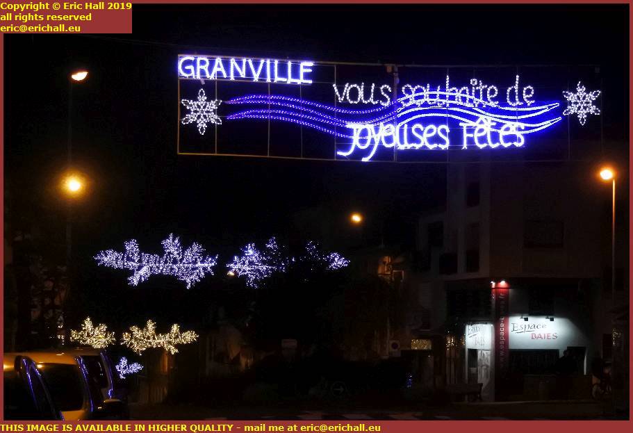 christmas decorations avenue des matignons granville manche normandy france