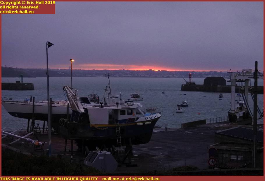 sunrise st pair sur mer baie de mont st michel chantier navale port de granville harbour manche normandy france