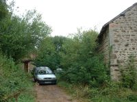 Les Guis Virlet Pionsat France Renewable Energy barn conifers and Ford Escort van