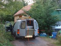 Les Guis Virlet Pionsat France Renewable Energy the barn floor inside the Ford Escort van