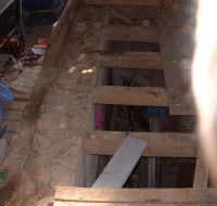 Les Guis Virlet Pionsat France Renewable Energy barn floor removed