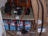 Les Guis Virlet Pionsat France Renewable Energy batteries installed in the barn