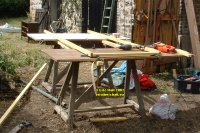 Les Guis Virlet Pionsat France Renewable Energy jig for framework for the beichstuhl shower toilet hut