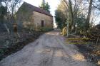new road to back of house eric hall les guis virlet pionsat combrailles puy de dome auvergne france fevrier february 2009 copyright free photo royalty free photo