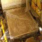 base for battery box damp proof membrane les guis virlet puy de dome france stand alone renewable energy farm solar panels wind turbines copyright free photo royalty free photo