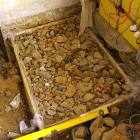 base for battery box topping sand les guis virlet puy de dome france stand alone renewable energy farm solar panels wind turbines copyright free photo royalty free photo