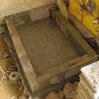 battery box sides breeze blocks les guis virlet puy de dome france stand alone renewable energy farm solar panels wind turbines copyright free photo royalty free photo