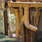 temporary rainwater harvester les guis virlet puy de dome france stand alone renewable energy farm solar panels wind turbines copyright free photo royalty free photo