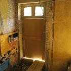 temporary replacement front door les guis virlet puy de dome france stand alone renewable energy farm solar panels wind turbines copyright free photo royalty free photo