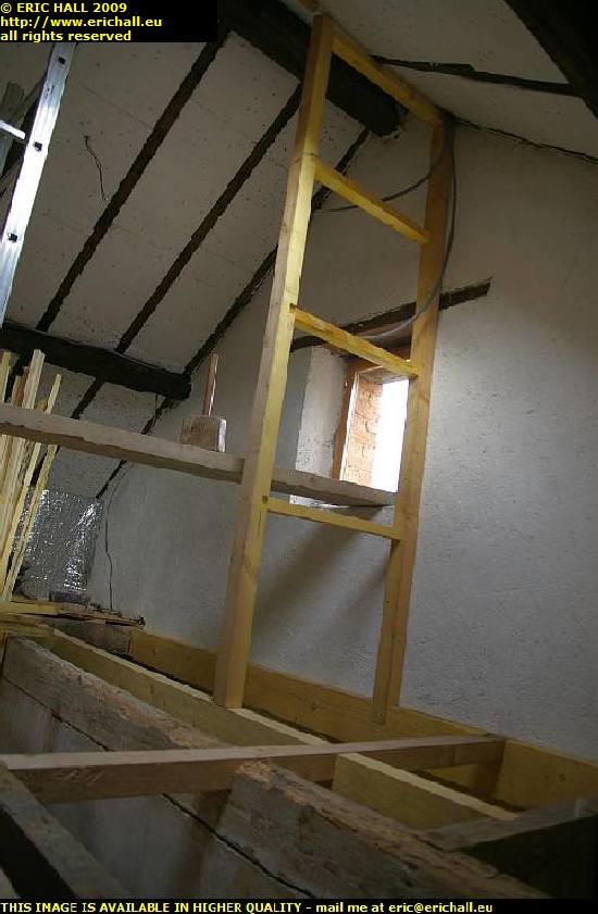 fitting stud wall attic reinforcing flooring les guis virlet puy de dome france