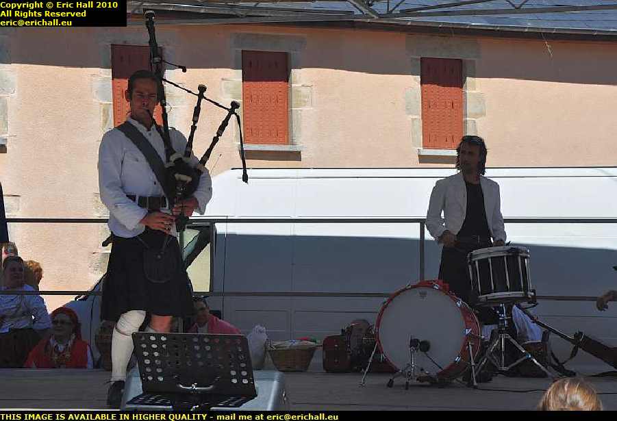 canadian piper bagpipes st julien la geneste puy de dome france