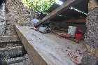 downhill lean-to back of house les guis virlet puy de dome france