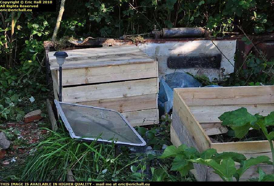 modular home made composting bin les guis virlet puy de dome france