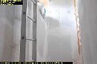 plasterboard fitted to wall landing les guis virlet puy de dome france