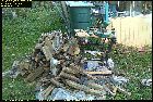 electric chop saw cutting wood les guis virlet puy de dome france